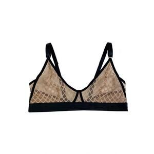 NEW TITOV women's serena bralette in black/beige